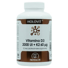 Holovit Vitamina D3 2000 UI + K2 60 mcg - 180 cápsulas