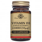 Vitamina D3 2200 UI Solgar 50 Cápsulas