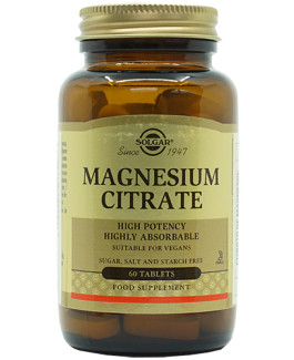 Citrato de Magnesio Solgar 60 Comprimidos