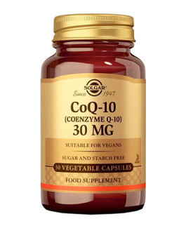 CoQ-10 30 mg Solgar 30 Cápsulas Vegetales