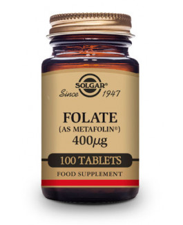 Folato como Metafolín Solgar 100 Comprimidos