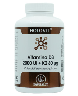Holovit Vitamina D3 2000 UI + K2 60 mcg