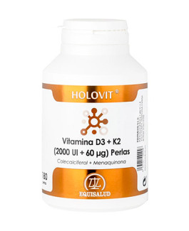 Holovit Vitamina D3 + K2 perlas