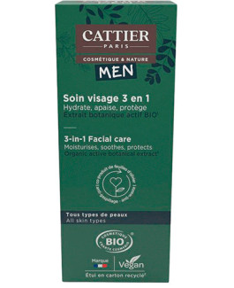 Crema Facial 3 en 1 MEN Cattier