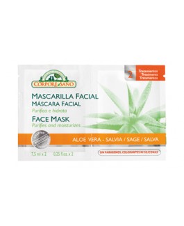 Mascarilla Facial Aloe Vera y Salvia Corpore Sano
