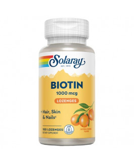 Pastillas de Biotina para el pelo - Biotina 1000 mcg Solaray