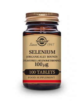 Selenio sin levadura 100 mcg Solgar