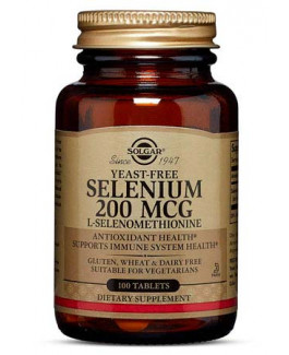Selenio sin Levadura 200 mcg Solgar
