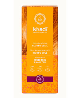 Tinte Vegetal Rubio Amanecer-Miel (Sunrise) Khadi