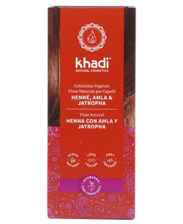 Henna Natural con Amla y Jatropha Khadi